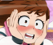 uraraka blushing